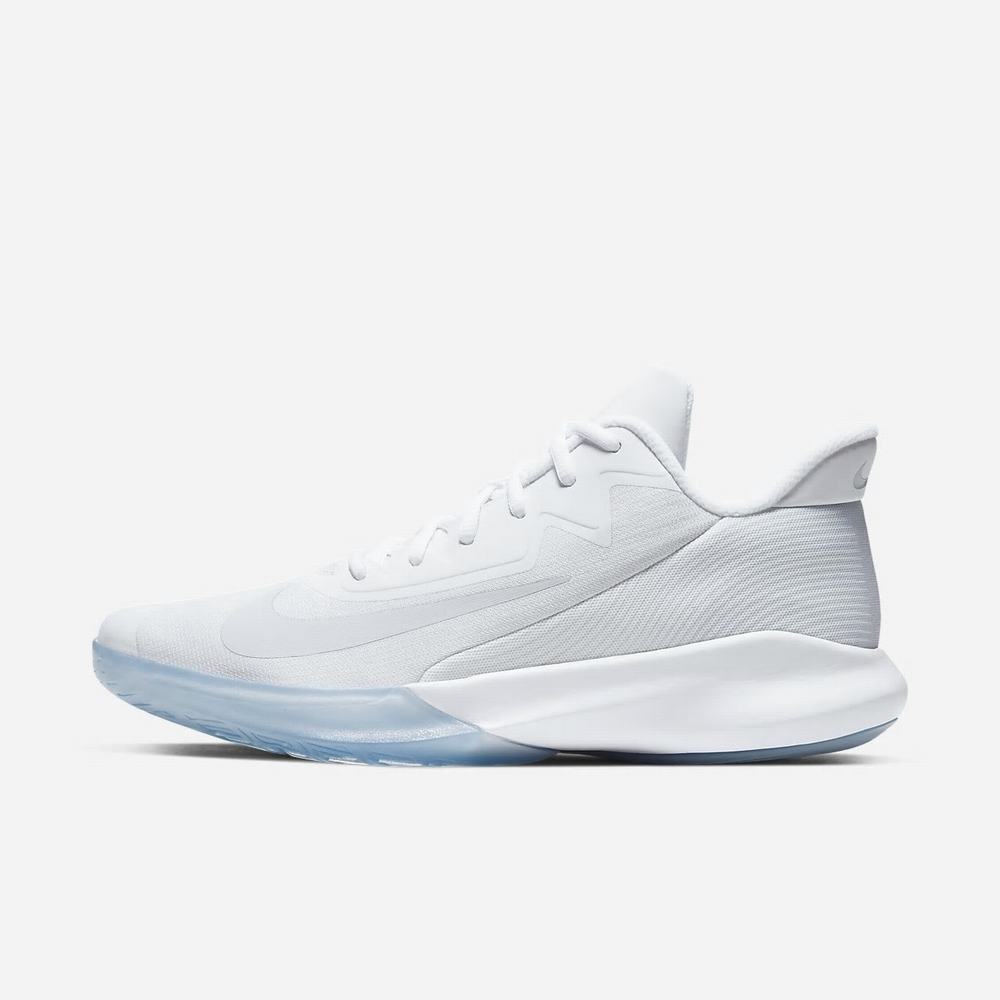 Chaussure De Basket Nike Precision 4 Blanche 2538-710 White/Clear/Pure Platinum Femme | PZF-02798171